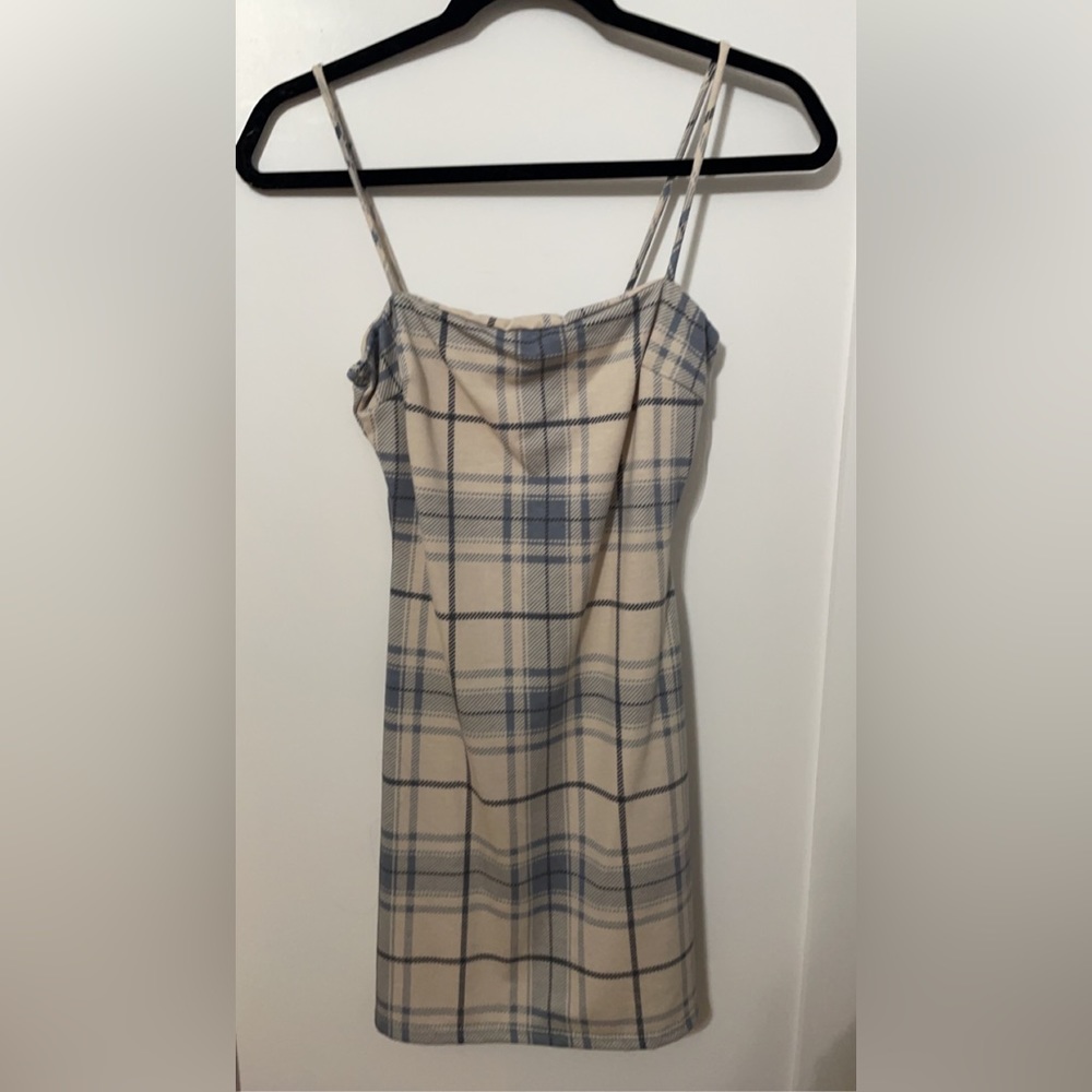 Plaid bodycon dress